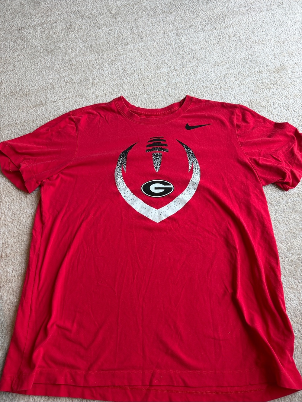 Nike Red Georgia Bulldogs Graphic Short Sleeve Tee